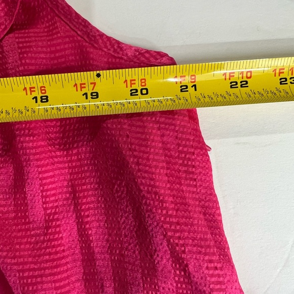 Lane Bryant ruffle tank hot pink 20 plus casual business workwear layering - Picture 7 of 7